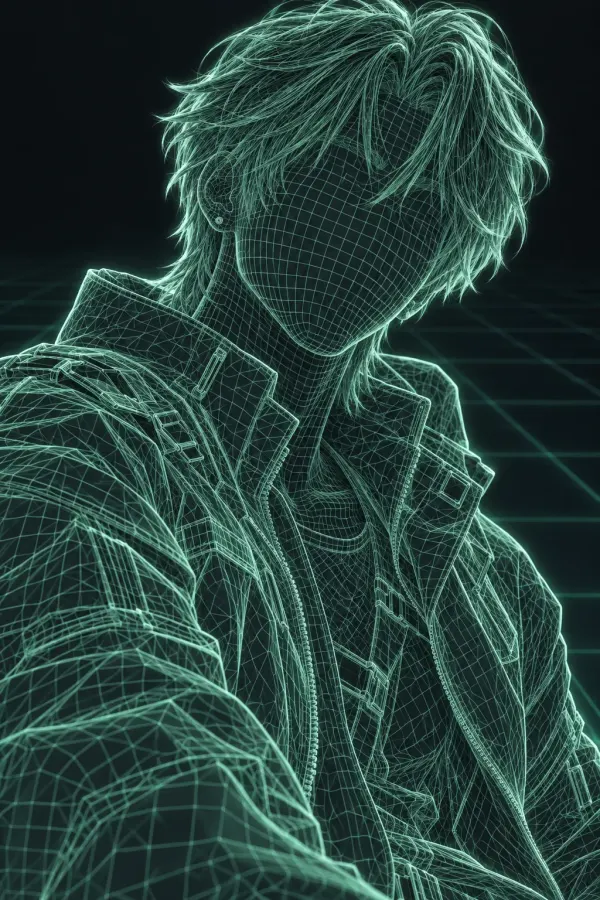 Hidden silhouette of Trainee 02, signature color Mint
