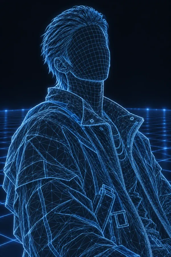 Hidden silhouette of Trainee 09, signature color Sky Blue