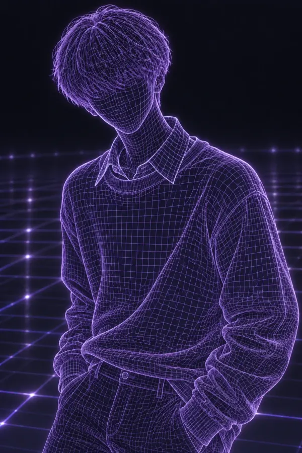 Hidden silhouette of Trainee 11, signature color Violet