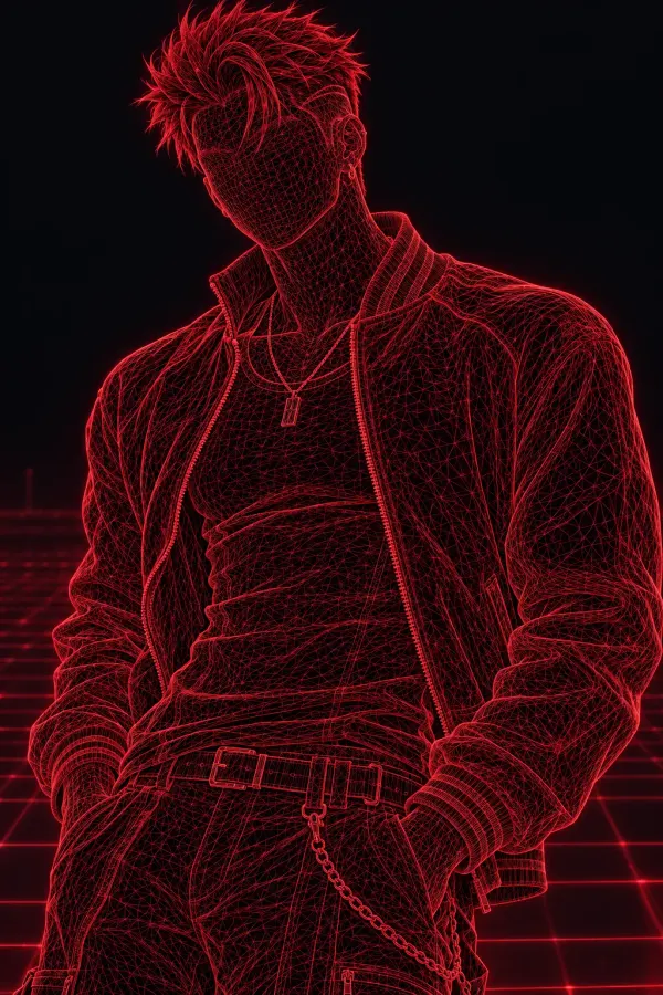 Hidden silhouette of Trainee 12, signature color Crimson